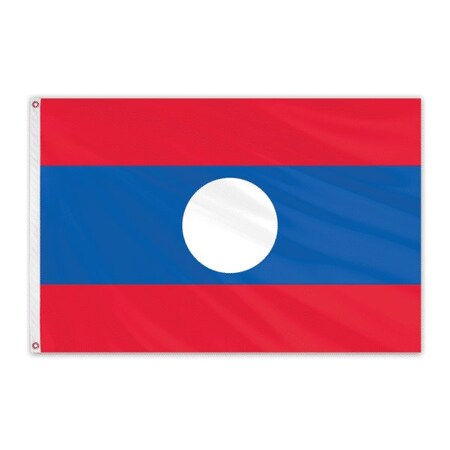 Laos Outdoor Nylon Flag 4'x6'